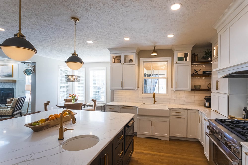 Kitchen remodel in Liberty Township, OH with open-concept design by Legacy Builders