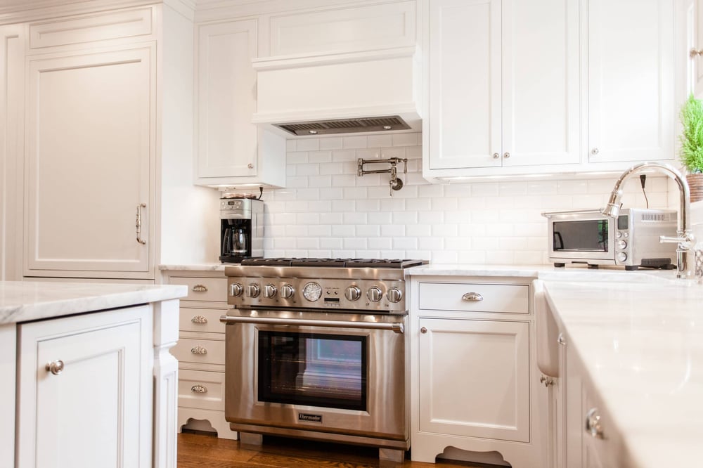 White kitchen remodel in Hyde Park, OH by Legacy Builders