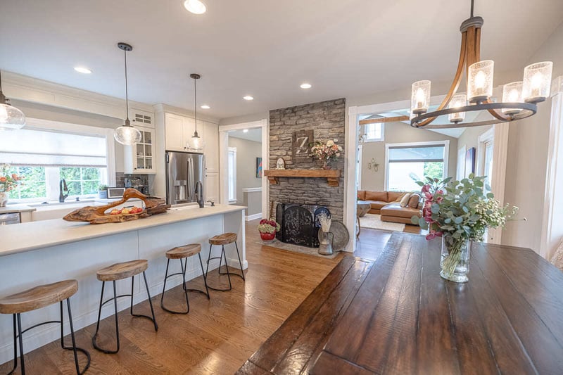 Fort Mitchell, OH historic kitchen remodel with island by Legacy Builders