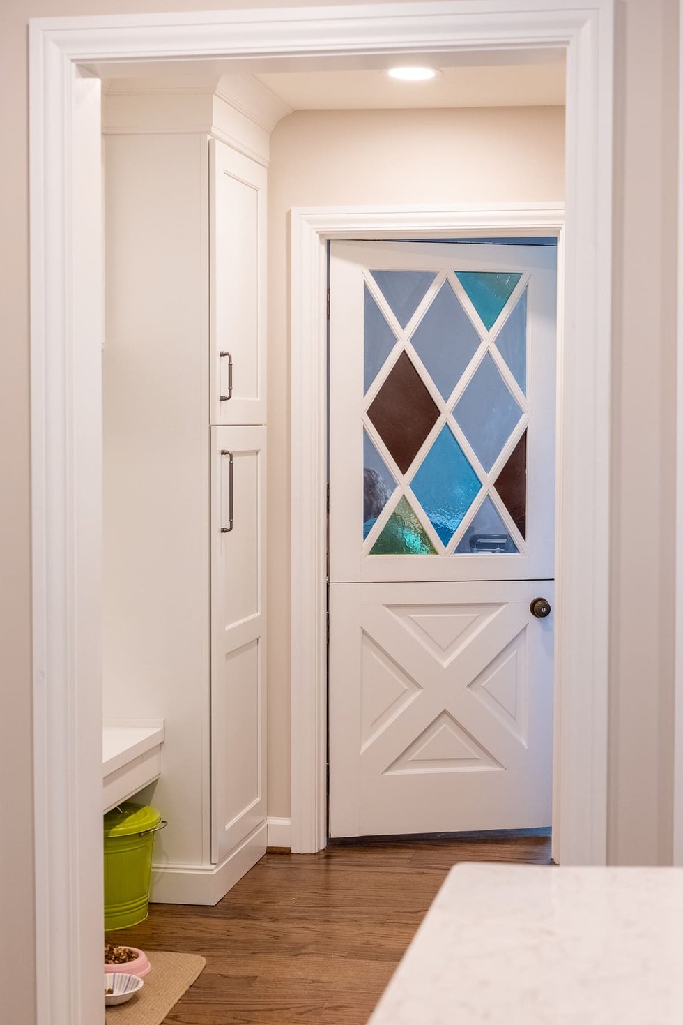 Stained glass door in main floor remodel in White Oak, OH-1