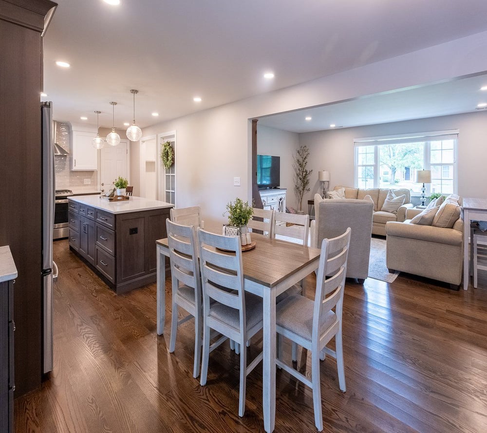 Open-concept kitchen remodel in White Oak, OH by Legacy Builders