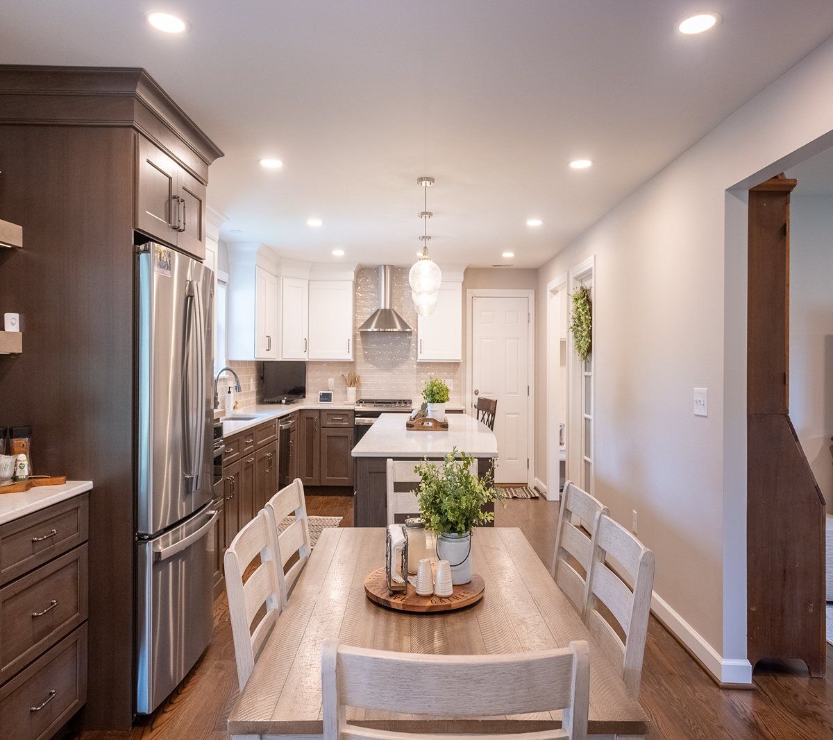 Two tone kitchen remodel in White Oak, OH by Legacy Builders