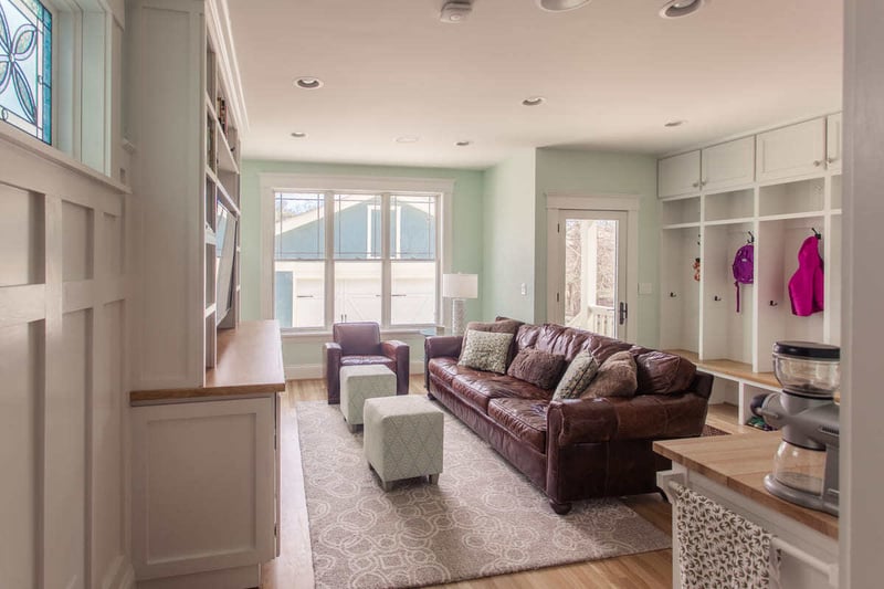 Third-story living room area addition in Cincinnati, OH by Legacy Builders