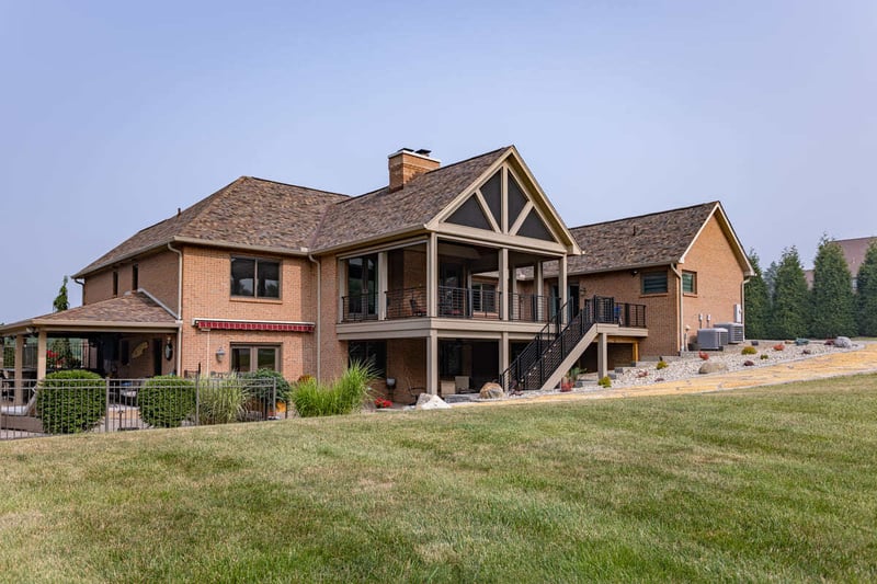 Exterior view of outdoor living space remodel in Cincinnati, OH by Legacy Builders