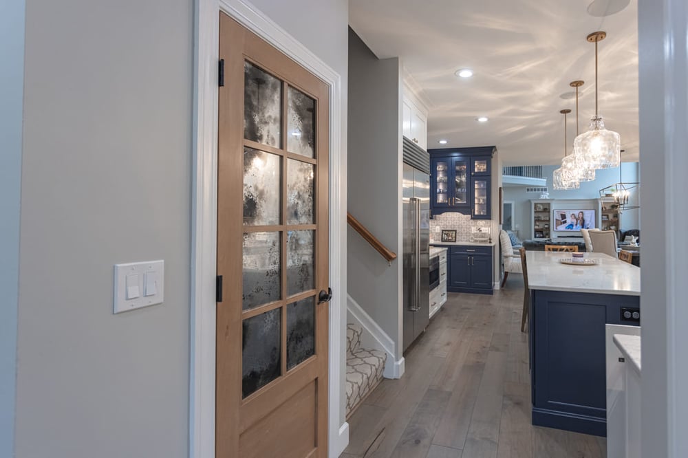 Wetherington Country Club kitchen remodel with pantry next to staircase